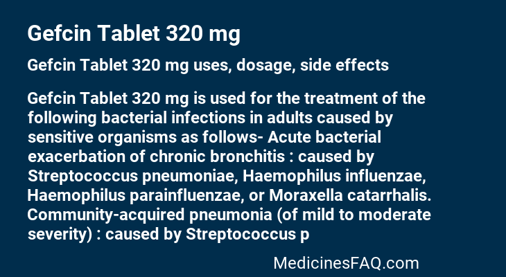 Gefcin Tablet 320 mg