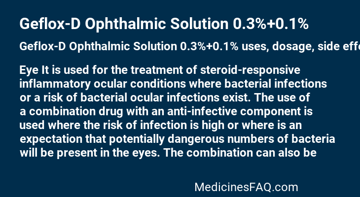 Geflox-D Ophthalmic Solution 0.3%+0.1%