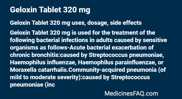 Geloxin Tablet 320 mg