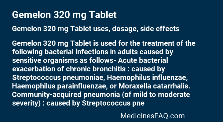 Gemelon 320 mg Tablet