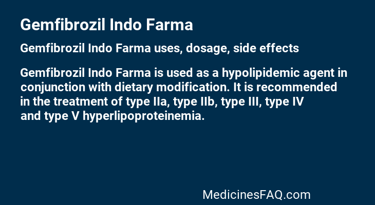 Gemfibrozil Indo Farma