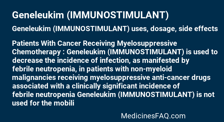 Geneleukim (IMMUNOSTIMULANT)