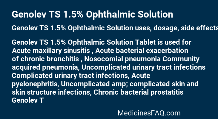 Genolev TS 1.5% Ophthalmic Solution