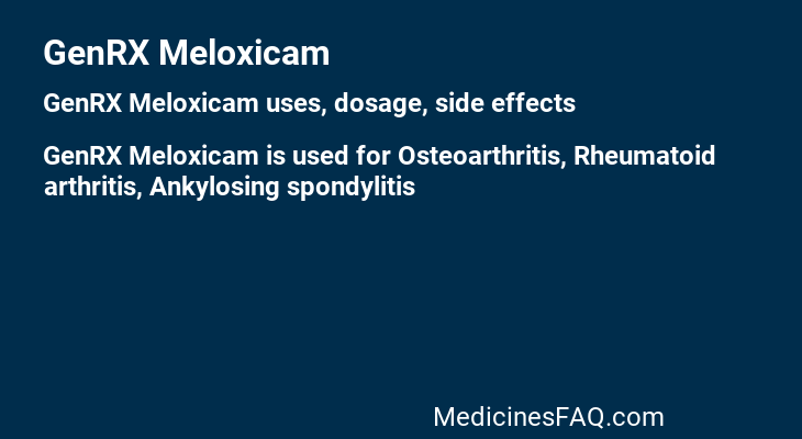 GenRX Meloxicam