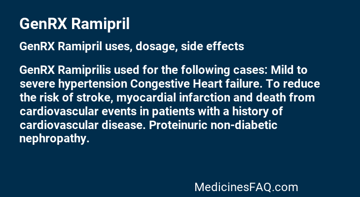 GenRX Ramipril