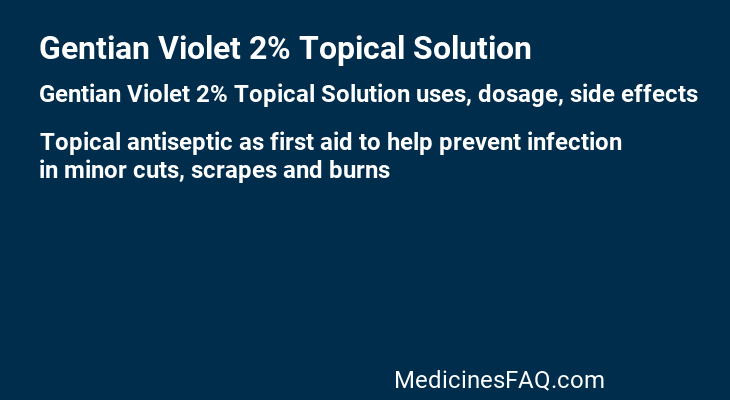 Gentian Violet 2% Topical Solution