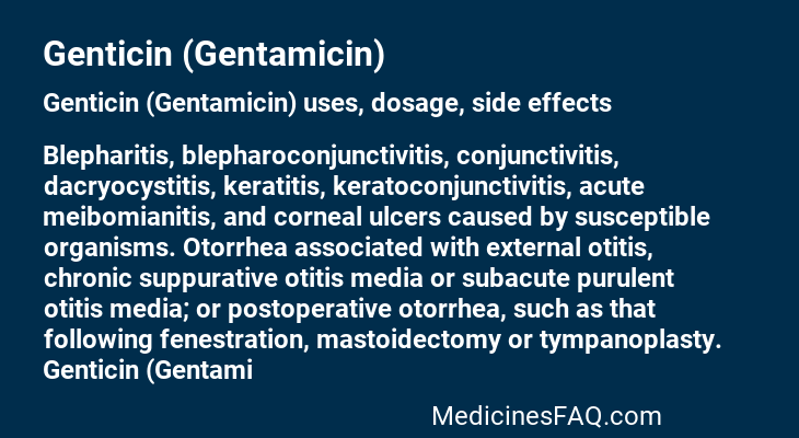 Genticin (Gentamicin)