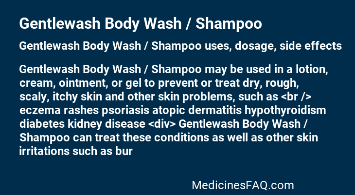 Gentlewash Body Wash / Shampoo