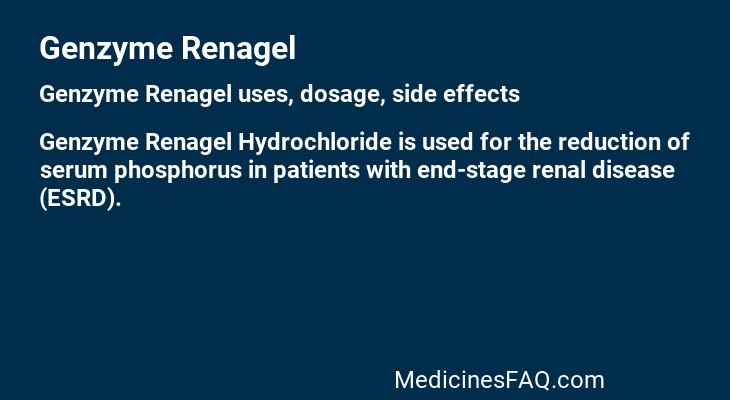 Genzyme Renagel