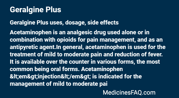 Geralgine Plus