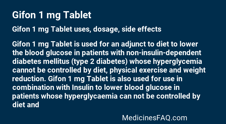 Gifon 1 mg Tablet