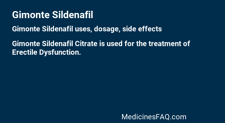 Gimonte Sildenafil