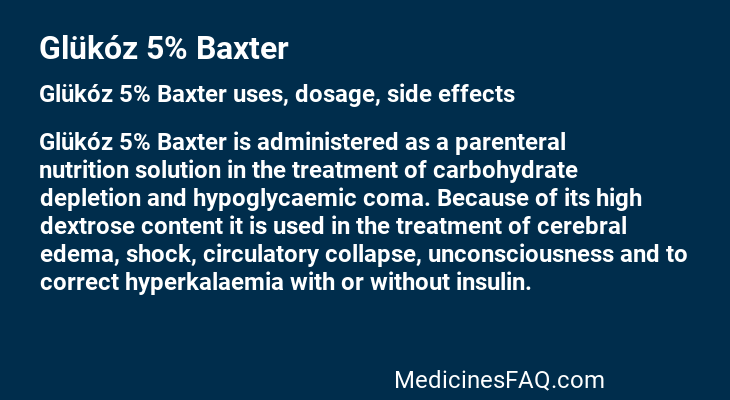 Glükóz 5% Baxter