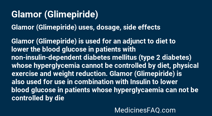 Glamor (Glimepiride)
