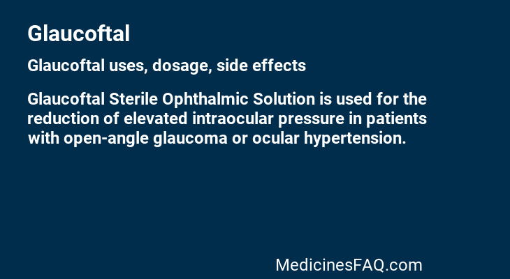Glaucoftal