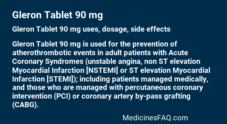 Gleron Tablet 90 mg