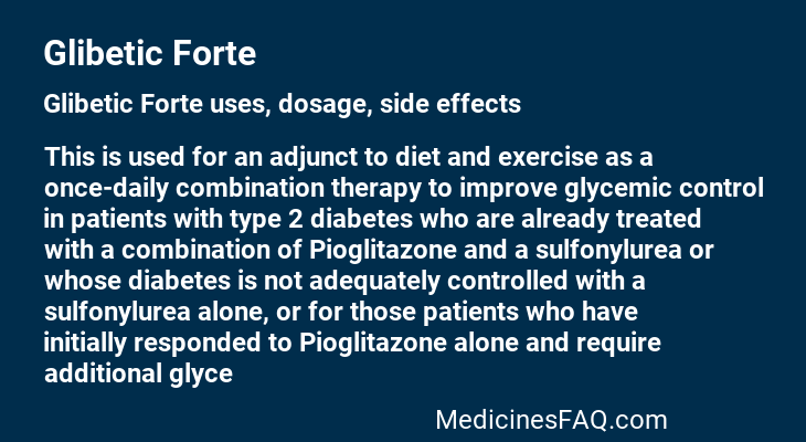 Glibetic Forte
