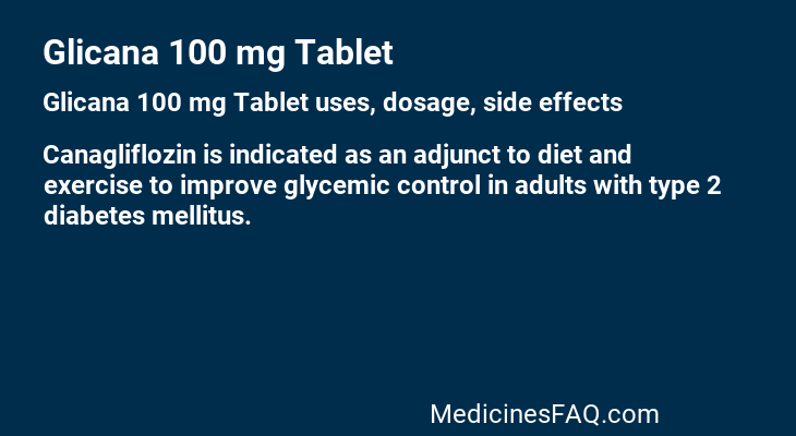 Glicana 100 mg Tablet