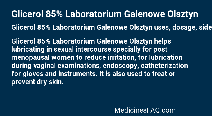 Glicerol 85% Laboratorium Galenowe Olsztyn