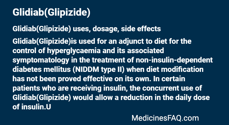 Glidiab(Glipizide)