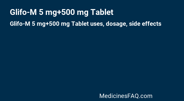 Glifo-M 5 mg+500 mg Tablet