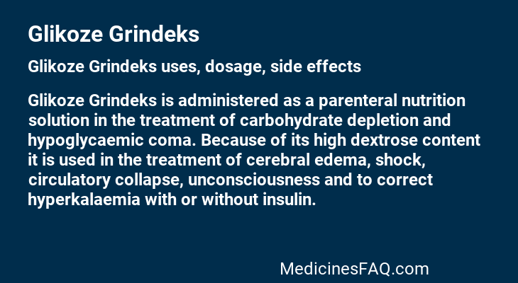 Glikoze Grindeks