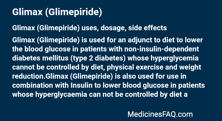 Glimax (Glimepiride)