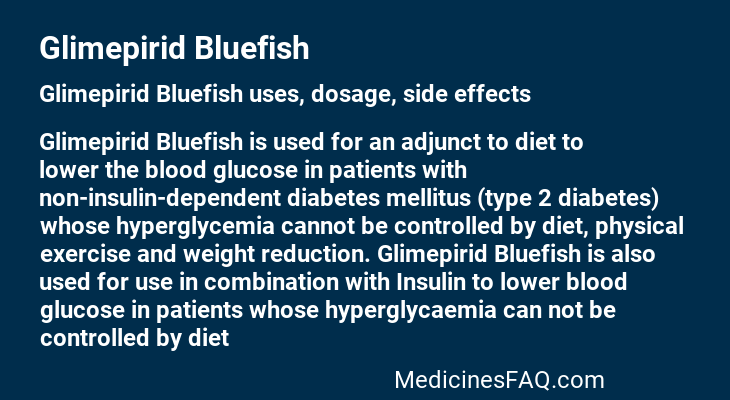 Glimepirid Bluefish