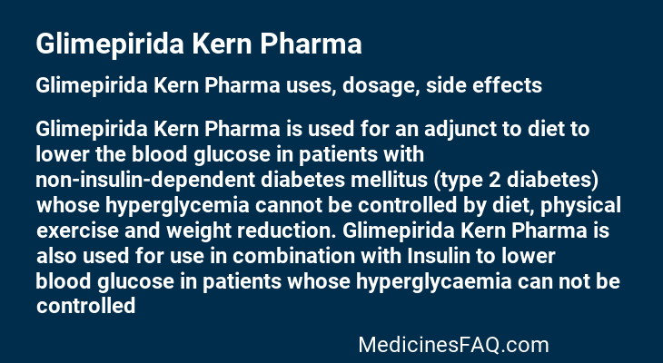 Glimepirida Kern Pharma