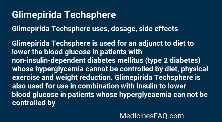 Glimepirida Techsphere