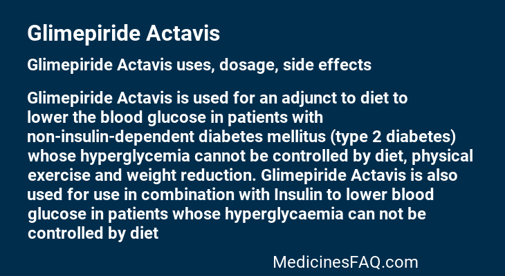 Glimepiride Actavis