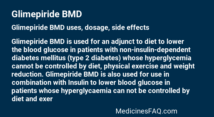 Glimepiride BMD