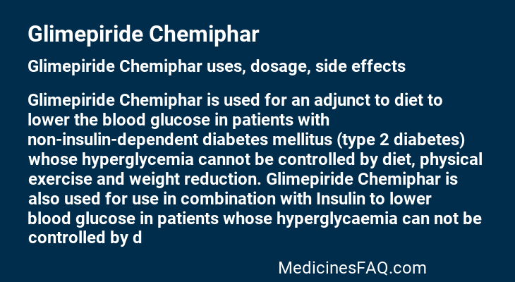 Glimepiride Chemiphar