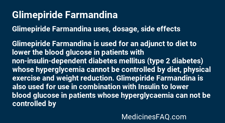 Glimepiride Farmandina