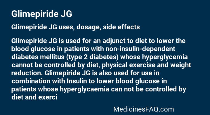 Glimepiride JG