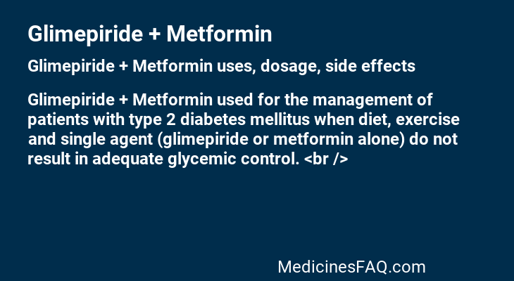 Glimepiride + Metformin