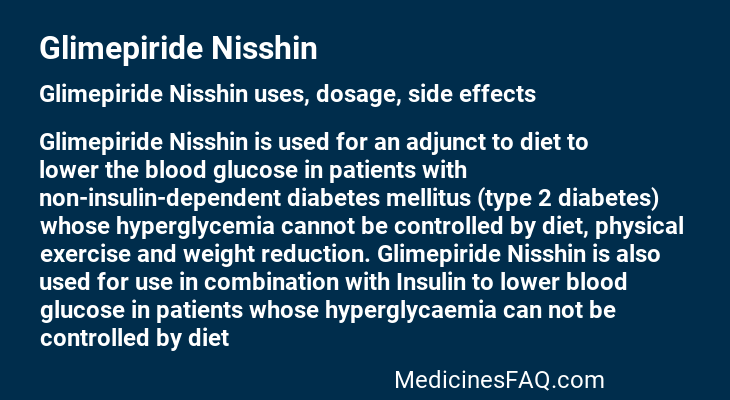 Glimepiride Nisshin