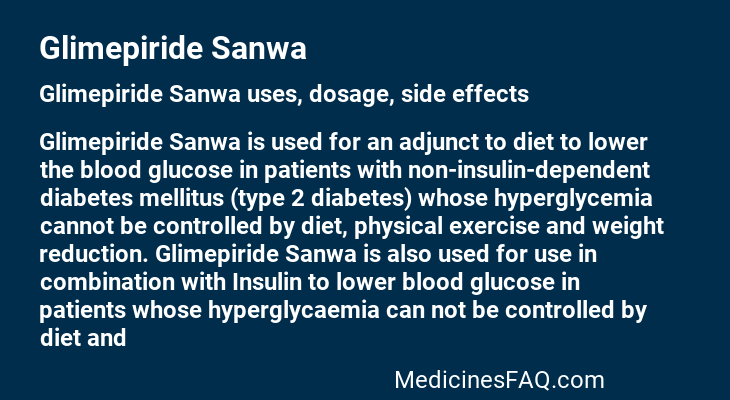 Glimepiride Sanwa