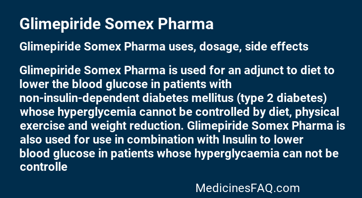 Glimepiride Somex Pharma