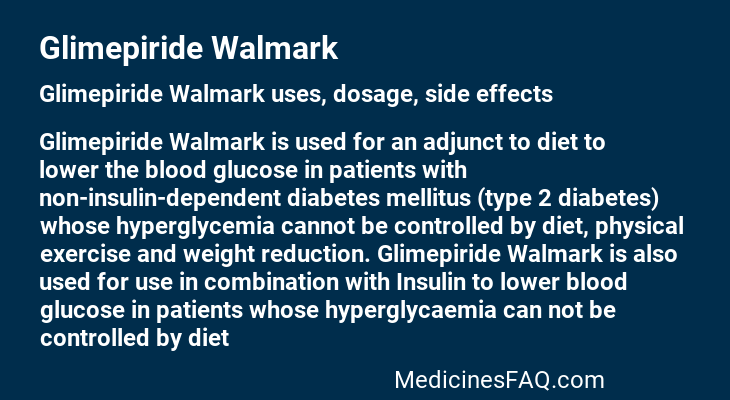 Glimepiride Walmark