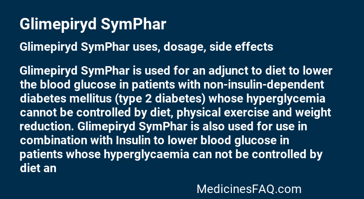 Glimepiryd SymPhar