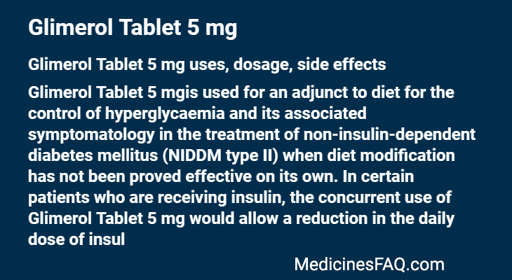 Glimerol Tablet 5 mg