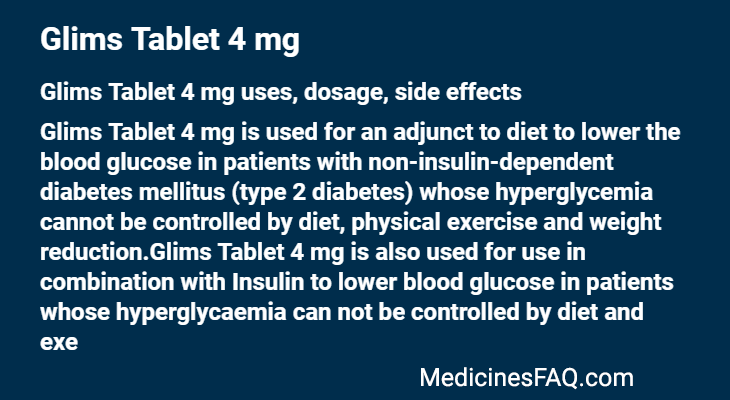 Glims Tablet 4 mg