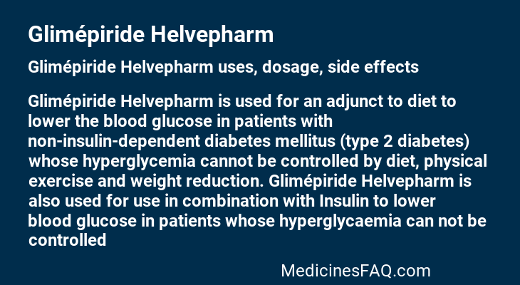 Glimépiride Helvepharm