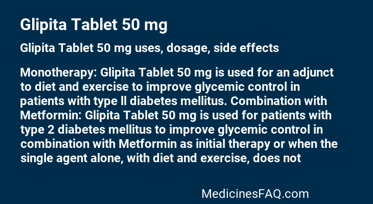 Glipita Tablet 50 mg