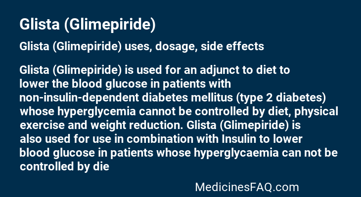 Glista (Glimepiride)