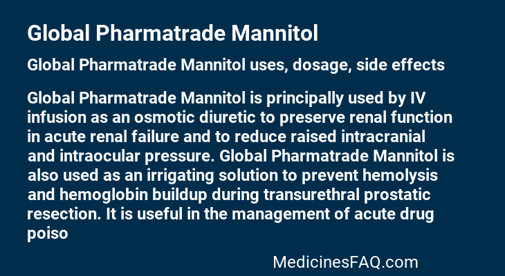 Global Pharmatrade Mannitol