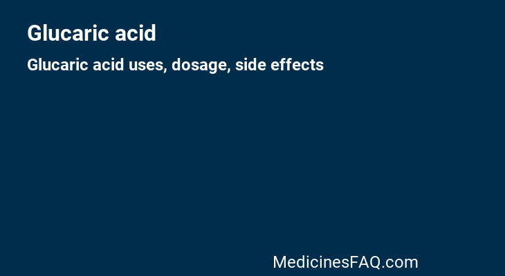 Glucaric acid