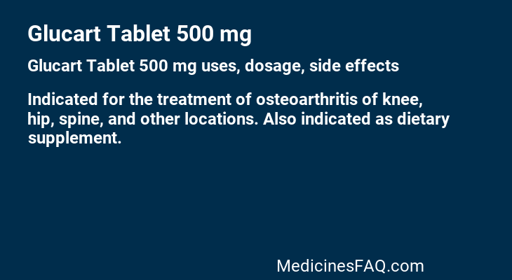 Glucart Tablet 500 mg