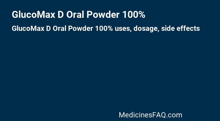 GlucoMax D Oral Powder 100%